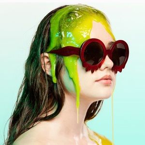 Hayley Elsaesser Red Slime Drip Glasses